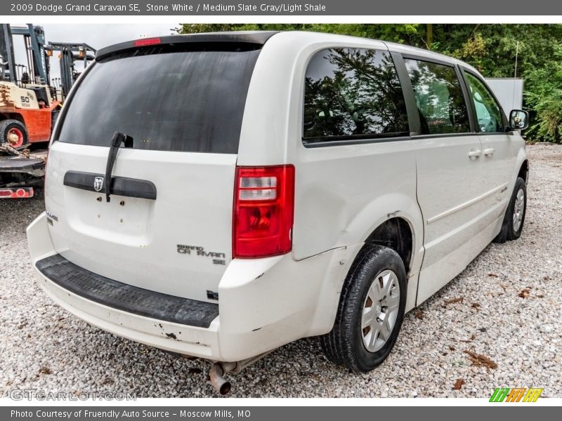 Stone White / Medium Slate Gray/Light Shale 2009 Dodge Grand Caravan SE