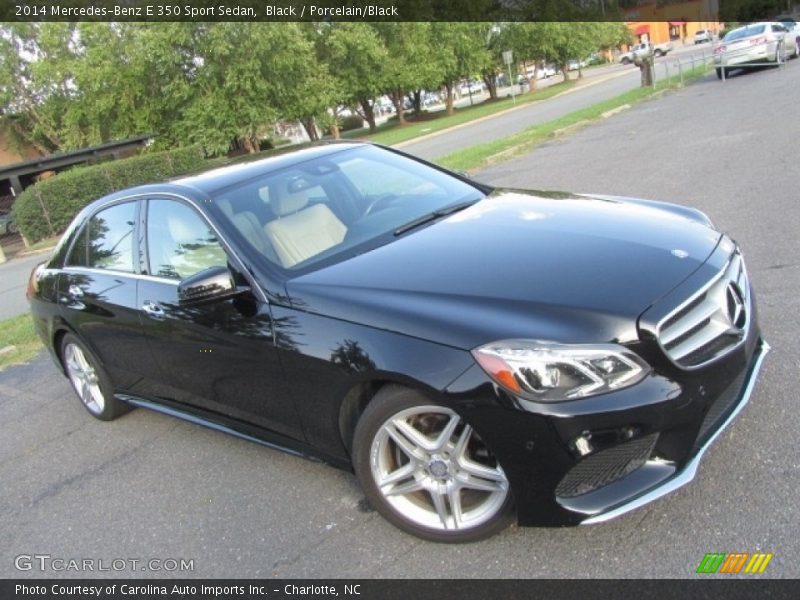 Black / Porcelain/Black 2014 Mercedes-Benz E 350 Sport Sedan