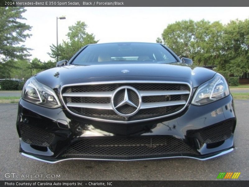 Black / Porcelain/Black 2014 Mercedes-Benz E 350 Sport Sedan