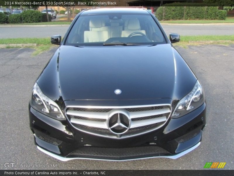 Black / Porcelain/Black 2014 Mercedes-Benz E 350 Sport Sedan