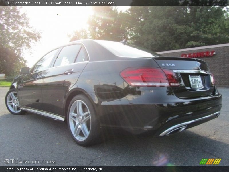 Black / Porcelain/Black 2014 Mercedes-Benz E 350 Sport Sedan