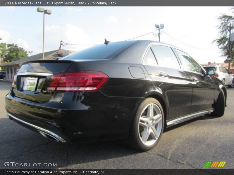 Black / Porcelain/Black 2014 Mercedes-Benz E 350 Sport Sedan