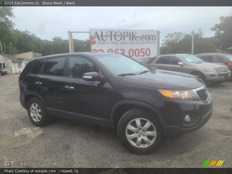 Ebony Black / Black 2013 Kia Sorento LX