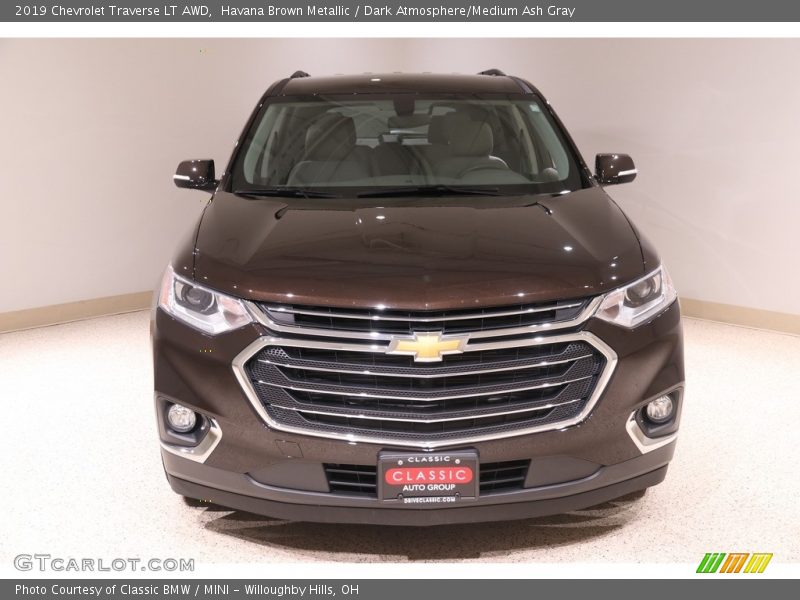 Havana Brown Metallic / Dark Atmosphere/Medium Ash Gray 2019 Chevrolet Traverse LT AWD