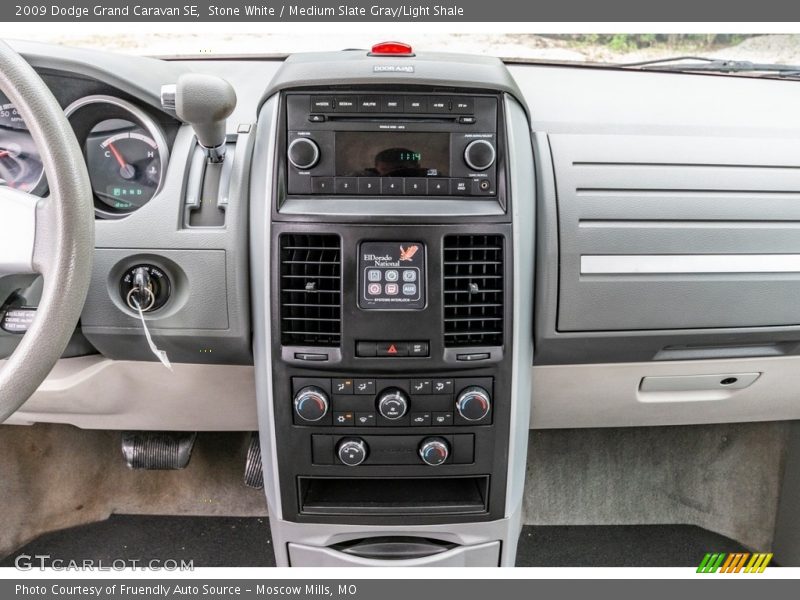 Stone White / Medium Slate Gray/Light Shale 2009 Dodge Grand Caravan SE