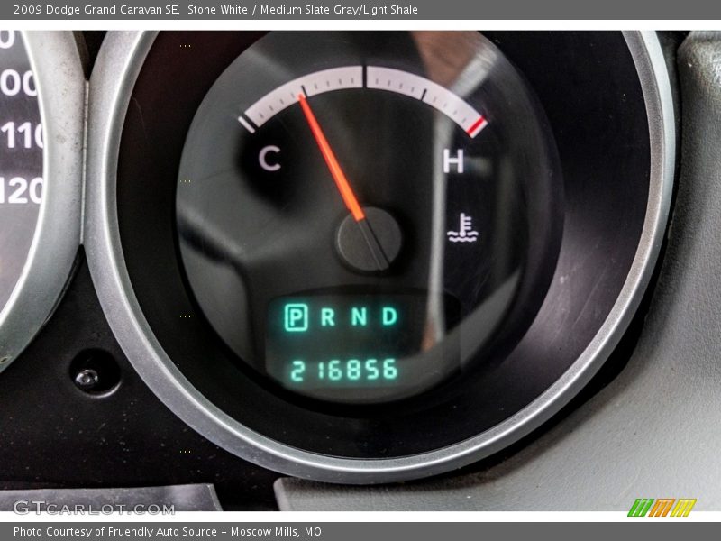 Stone White / Medium Slate Gray/Light Shale 2009 Dodge Grand Caravan SE
