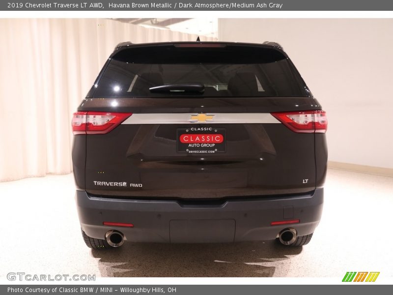 Havana Brown Metallic / Dark Atmosphere/Medium Ash Gray 2019 Chevrolet Traverse LT AWD