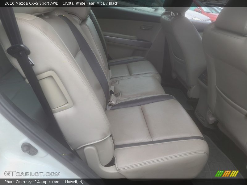 Crystal White Pearl Mica / Black 2010 Mazda CX-9 Sport AWD