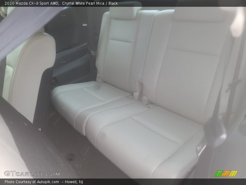 Crystal White Pearl Mica / Black 2010 Mazda CX-9 Sport AWD