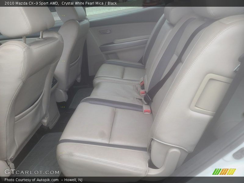 Crystal White Pearl Mica / Black 2010 Mazda CX-9 Sport AWD