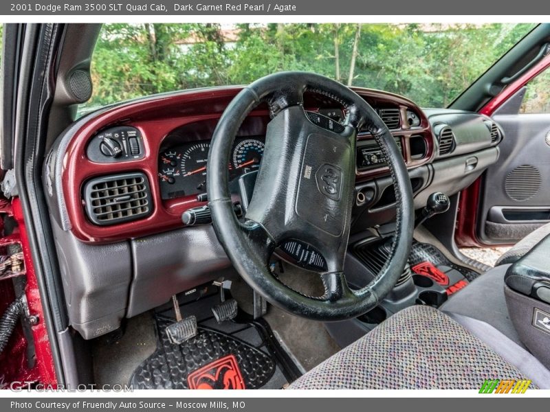 Dark Garnet Red Pearl / Agate 2001 Dodge Ram 3500 SLT Quad Cab