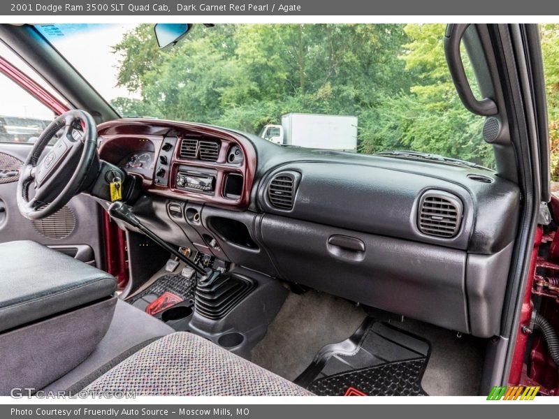 Dark Garnet Red Pearl / Agate 2001 Dodge Ram 3500 SLT Quad Cab