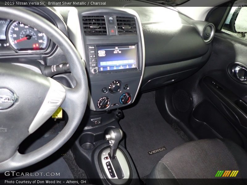 Brilliant Silver Metallic / Charcoal 2019 Nissan Versa SV