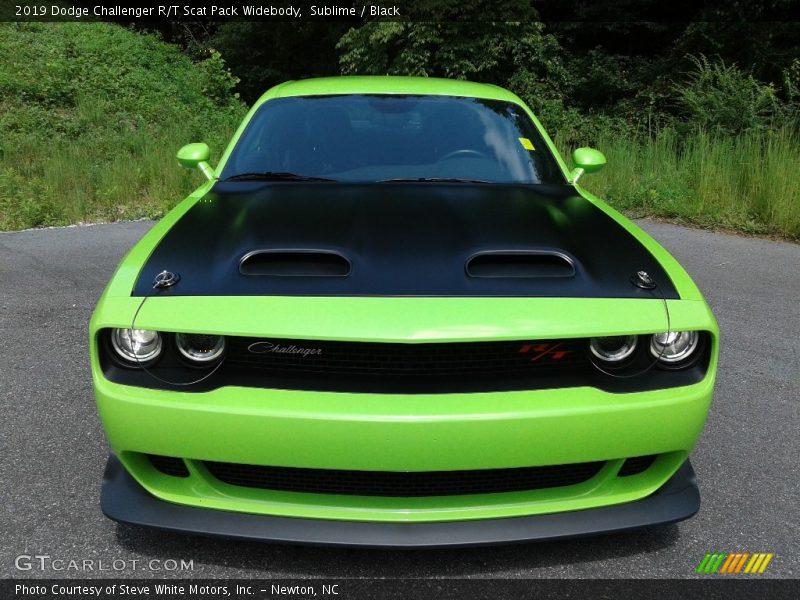 Sublime / Black 2019 Dodge Challenger R/T Scat Pack Widebody