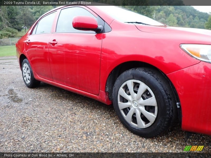 Barcelona Red Metallic / Bisque 2009 Toyota Corolla LE
