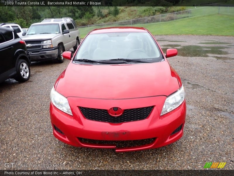 Barcelona Red Metallic / Bisque 2009 Toyota Corolla LE