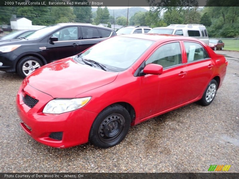 Barcelona Red Metallic / Bisque 2009 Toyota Corolla LE