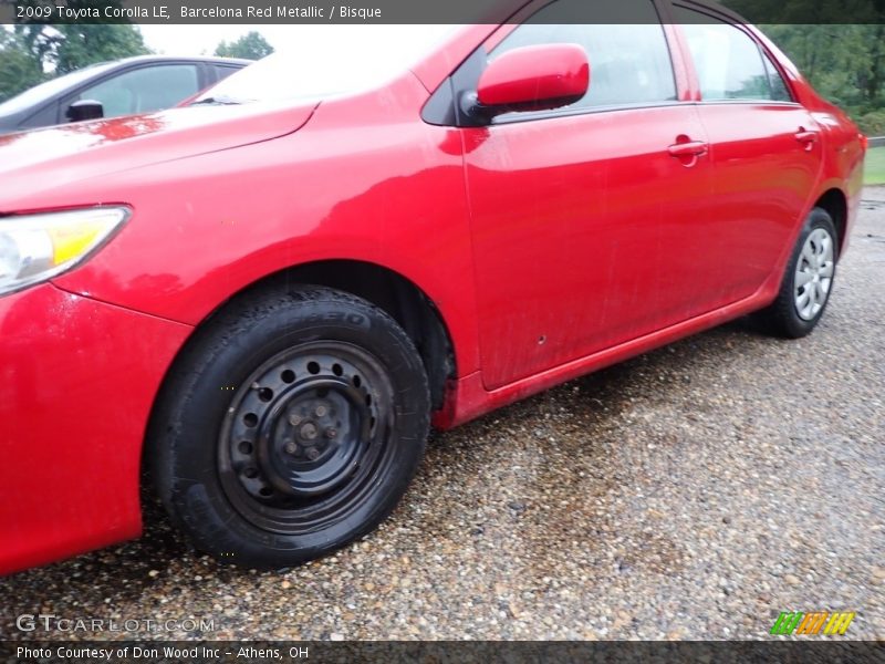 Barcelona Red Metallic / Bisque 2009 Toyota Corolla LE