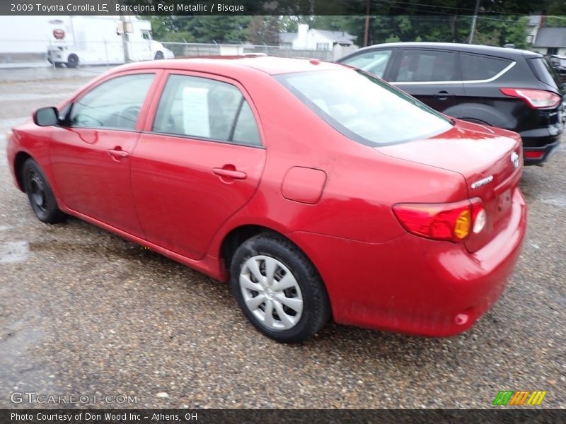 Barcelona Red Metallic / Bisque 2009 Toyota Corolla LE
