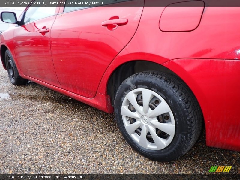 Barcelona Red Metallic / Bisque 2009 Toyota Corolla LE
