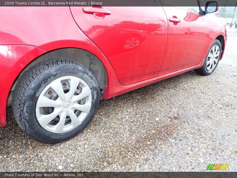 Barcelona Red Metallic / Bisque 2009 Toyota Corolla LE