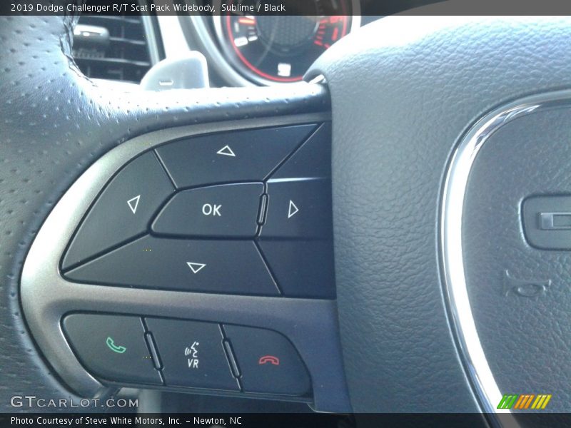 Sublime / Black 2019 Dodge Challenger R/T Scat Pack Widebody