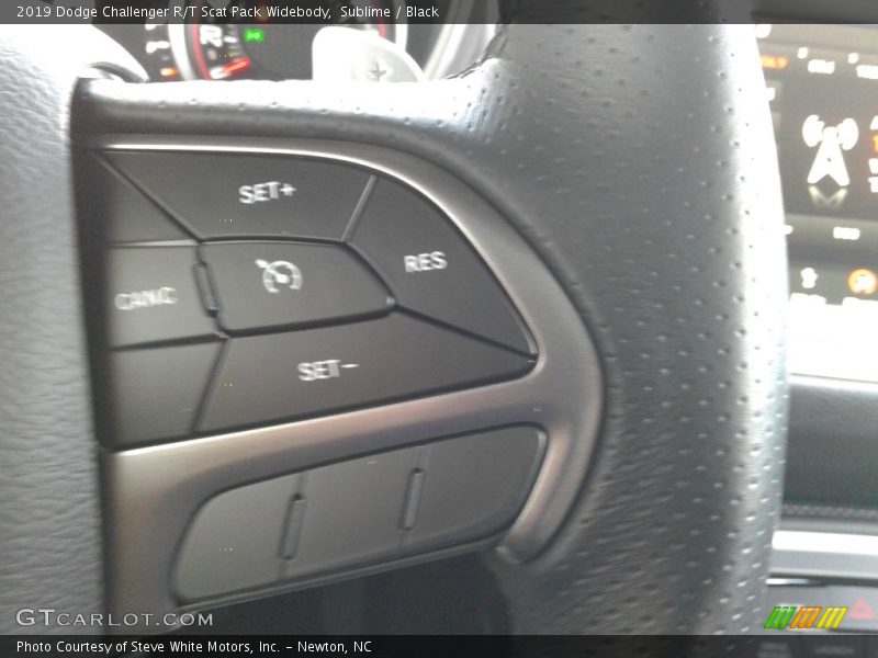 Sublime / Black 2019 Dodge Challenger R/T Scat Pack Widebody