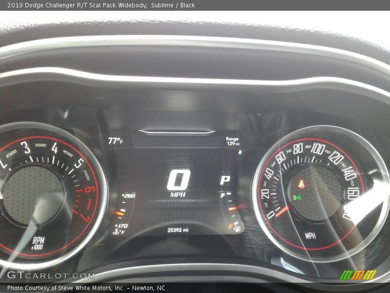 Sublime / Black 2019 Dodge Challenger R/T Scat Pack Widebody
