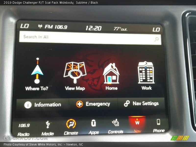 Sublime / Black 2019 Dodge Challenger R/T Scat Pack Widebody