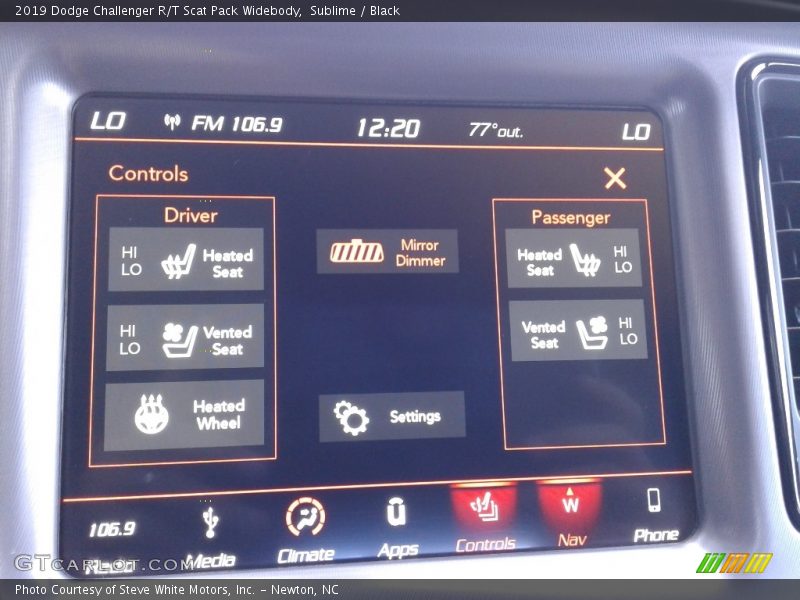Sublime / Black 2019 Dodge Challenger R/T Scat Pack Widebody