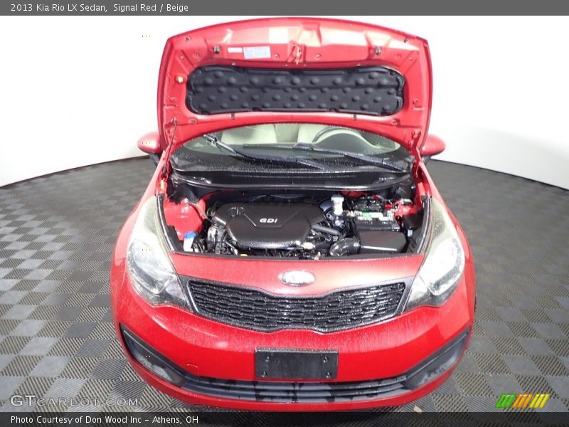 Signal Red / Beige 2013 Kia Rio LX Sedan