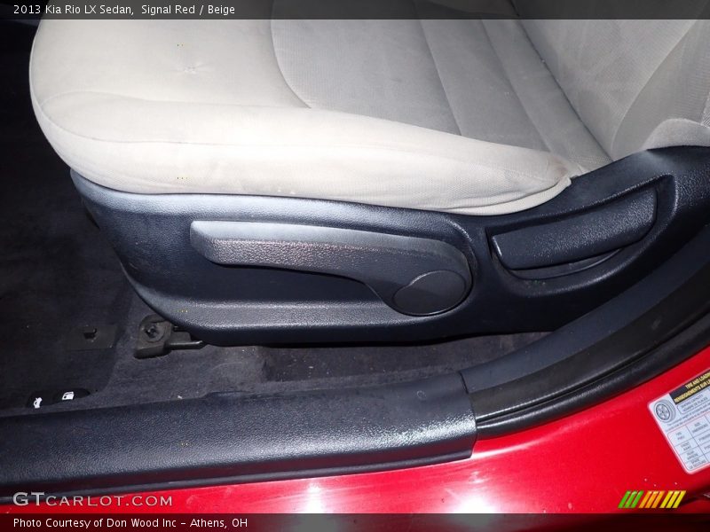 Signal Red / Beige 2013 Kia Rio LX Sedan