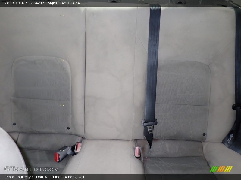 Signal Red / Beige 2013 Kia Rio LX Sedan