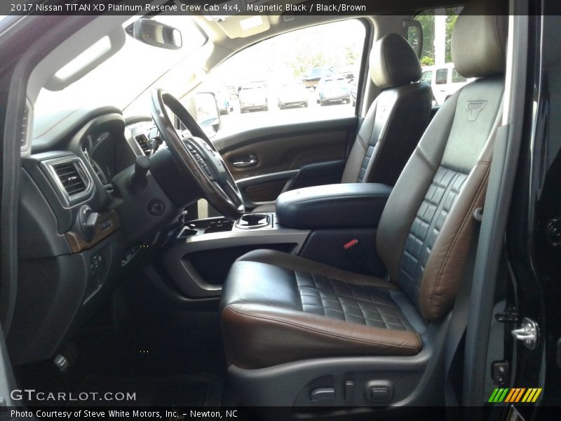 Front Seat of 2017 TITAN XD Platinum Reserve Crew Cab 4x4