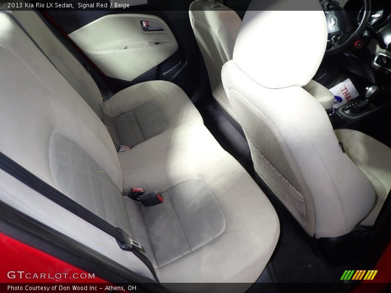 Signal Red / Beige 2013 Kia Rio LX Sedan