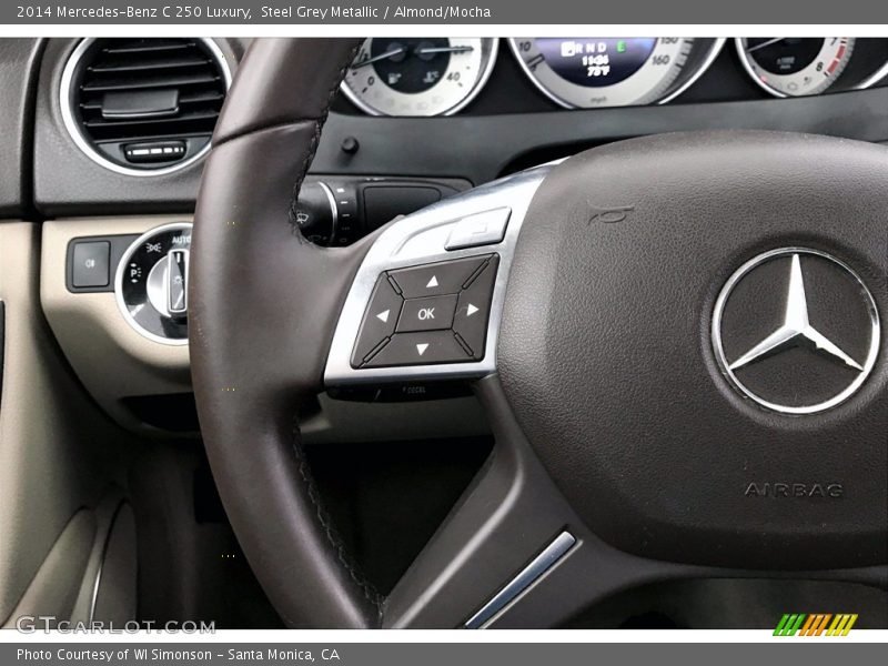 Steel Grey Metallic / Almond/Mocha 2014 Mercedes-Benz C 250 Luxury