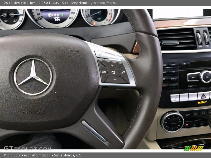 Steel Grey Metallic / Almond/Mocha 2014 Mercedes-Benz C 250 Luxury