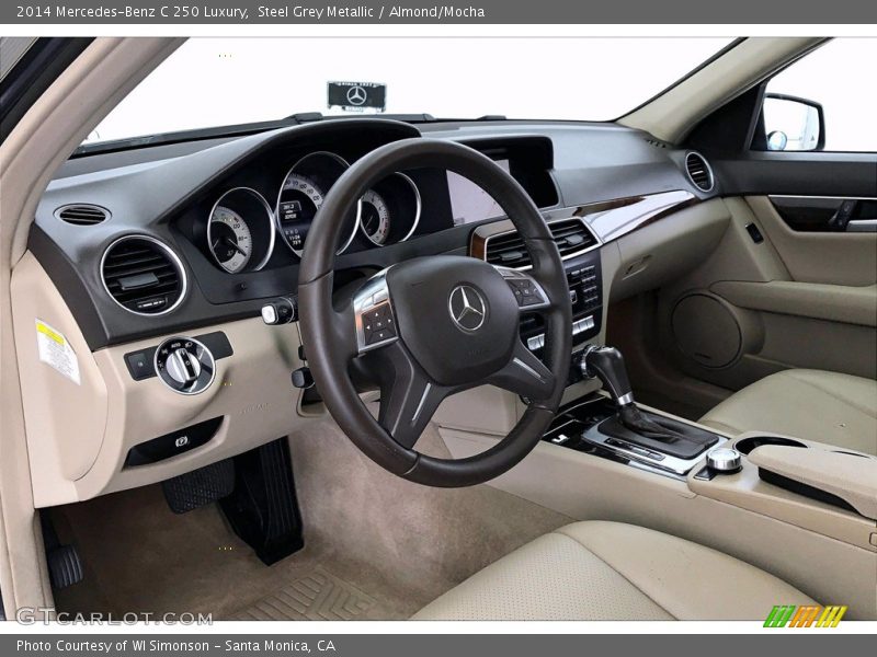 Steel Grey Metallic / Almond/Mocha 2014 Mercedes-Benz C 250 Luxury