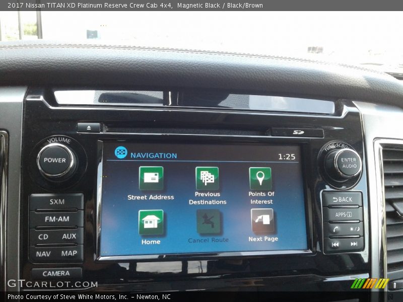 Controls of 2017 TITAN XD Platinum Reserve Crew Cab 4x4