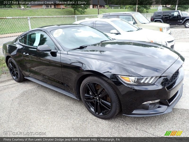 Shadow Black / Ebony 2017 Ford Mustang Ecoboost Coupe