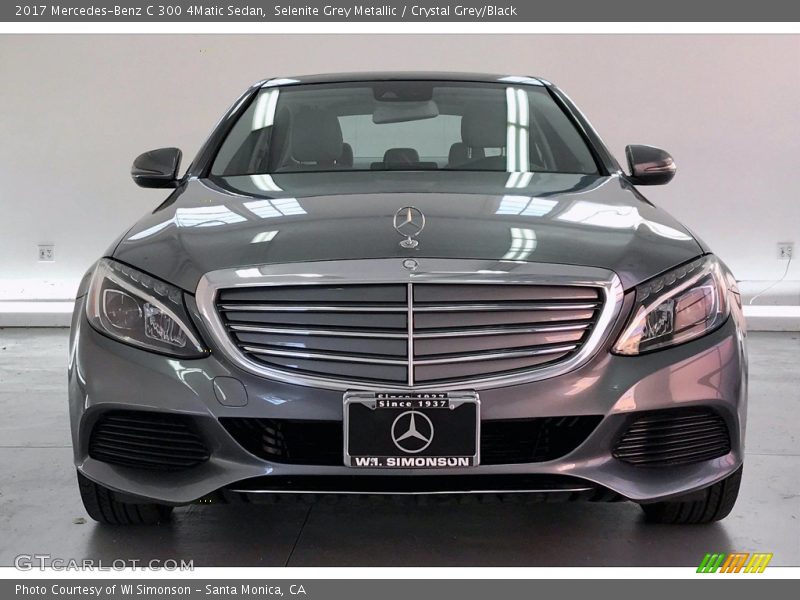 Selenite Grey Metallic / Crystal Grey/Black 2017 Mercedes-Benz C 300 4Matic Sedan