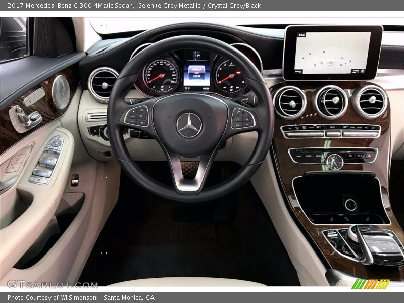 Selenite Grey Metallic / Crystal Grey/Black 2017 Mercedes-Benz C 300 4Matic Sedan