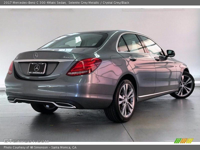 Selenite Grey Metallic / Crystal Grey/Black 2017 Mercedes-Benz C 300 4Matic Sedan