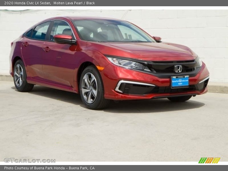 Front 3/4 View of 2020 Civic LX Sedan