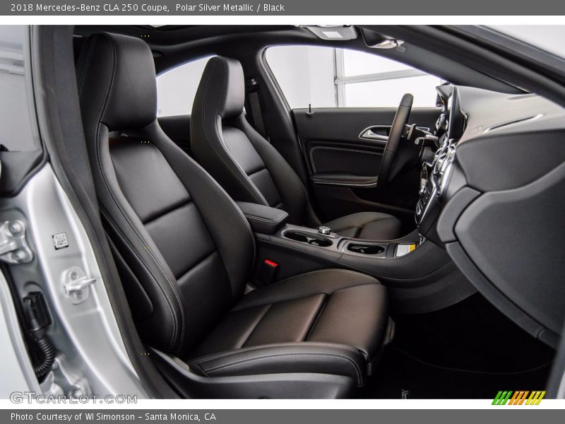 Polar Silver Metallic / Black 2018 Mercedes-Benz CLA 250 Coupe