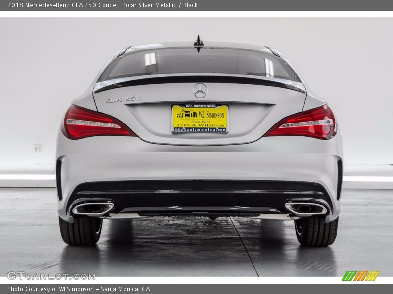 Polar Silver Metallic / Black 2018 Mercedes-Benz CLA 250 Coupe