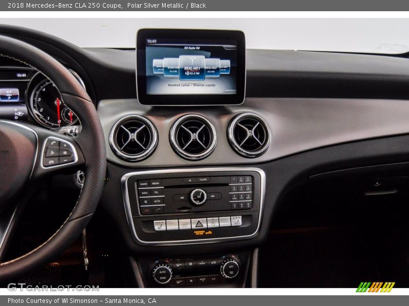 Polar Silver Metallic / Black 2018 Mercedes-Benz CLA 250 Coupe
