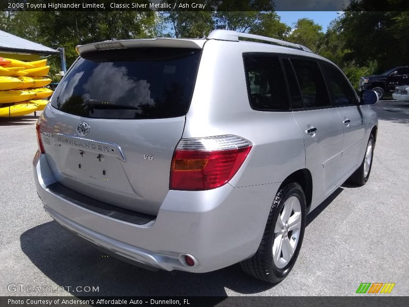 Classic Silver Metallic / Ash Gray 2008 Toyota Highlander Limited