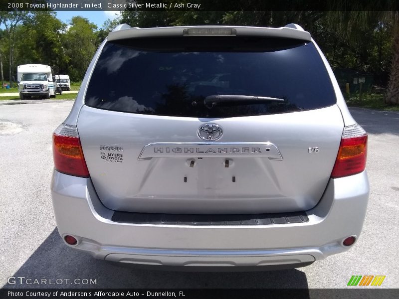 Classic Silver Metallic / Ash Gray 2008 Toyota Highlander Limited