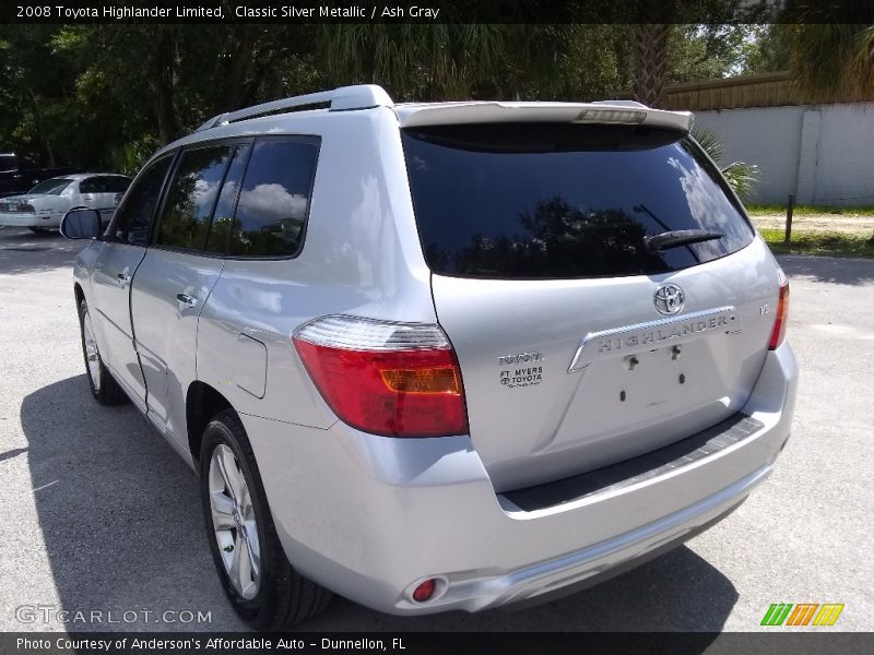 Classic Silver Metallic / Ash Gray 2008 Toyota Highlander Limited